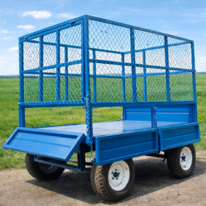 REMOLQUE PARA PASTO CON COMPUERTAS INFERIORES ABATIBLES