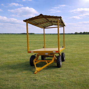 REMOLQUE PLATAFORMA CON TECHADO