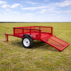 REMOLQUE CON COMPUERTA TIPO RAMPA